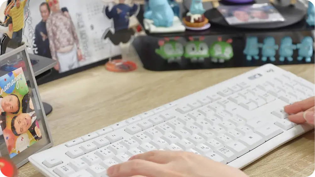 デスク環境 キーボードの画像